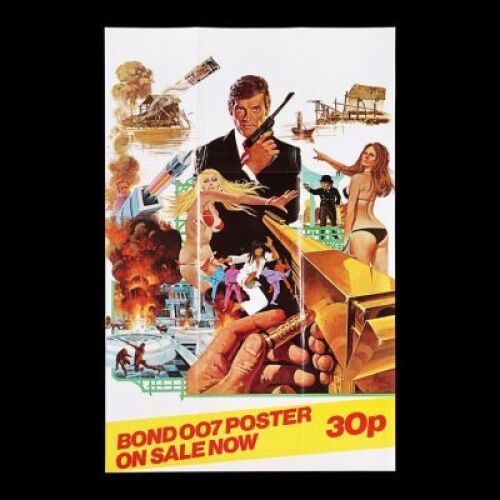 Lot #94 - THE MAN WITH THE GOLDEN GUN (1974) - UK Shop Promo Poster, 1974