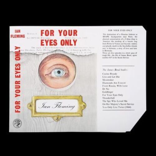 Lot #116 - FOR YOUR EYES ONLY (1981) - Book Jacket Proof, c.1963-64