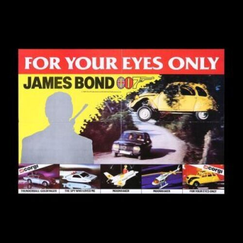 Lot #121 - FOR YOUR EYES ONLY (1981) - UK "Corgi" Poster, 1981