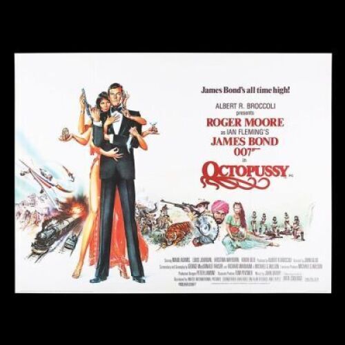 Lot #129 - OCTOPUSSY (1983) - UK Quad Poster, 1983