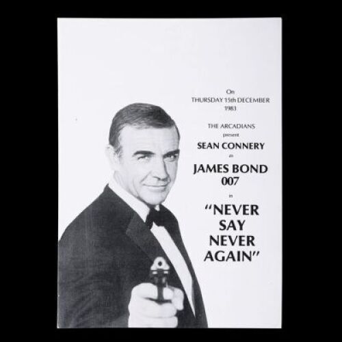 Lot #135 - NEVER SAY NEVER AGAIN (1983) - UK Charity Programme, 1983