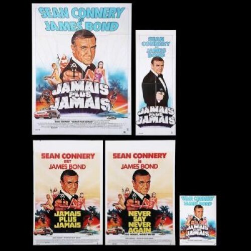 Lot #140 - NEVER SAY NEVER AGAIN (1983) - Five French and Belgian Posters, 1984