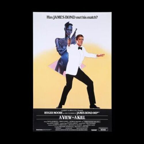 Lot #142 - A VIEW TO A KILL (1985) - UK One-Sheet "Withdrawn" Poster, 1985