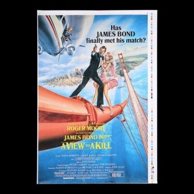 Lot #143 - A VIEW TO A KILL (1985) - UK One-Sheet Printer's Proof Poster, 1985