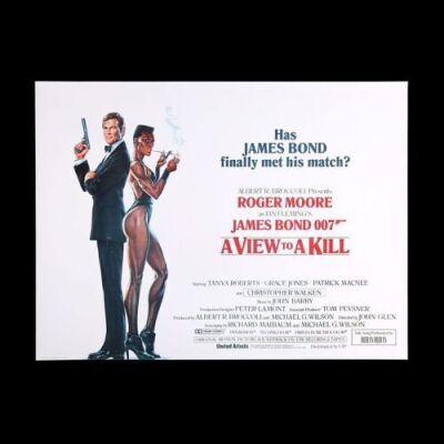 Lot #144 - A VIEW TO A KILL (1985) - UK Quad Poster Advance, 1985