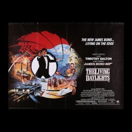Lot #151 - THE LIVING DAYLIGHTS (1987) - UK Quad "Style-A" Poster, 1987