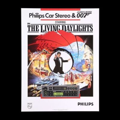Lot #152 - THE LIVING DAYLIGHTS (1987) - Philips Promo Poster, 1987