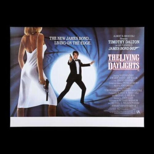 Lot #154 - THE LIVING DAYLIGHTS (1987) - UK Quad "Style-B" Poster, 1987