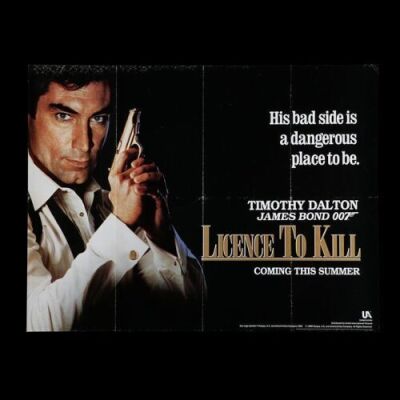 Lot #160 - LICENCE TO KILL (1989) - UK Quad Teaser Poster, 1989