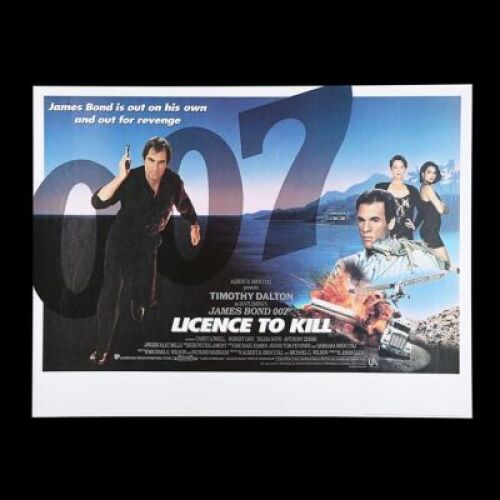 Lot #161 - LICENCE TO KILL (1989) - UK Quad Poster, 1989
