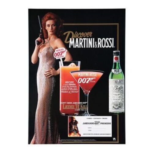 Lot #163 - LICENCE TO KILL (1989) - Martini & Rossi Promo Poster, 1989