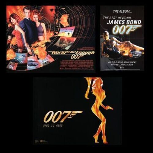 Lot #171 - THE WORLD IS NOT ENOUGH (1999) - Two UK Quad Posters and One Soundtrack Poster, 1999