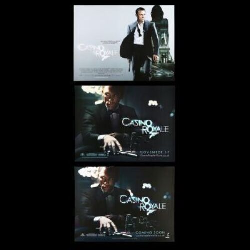 Lot #179 - CASINO ROYALE (2006) - Three UK Quad Posters, 2006
