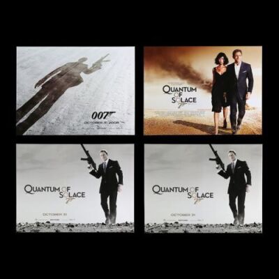 Lot #183 - QUANTUM OF SOLACE (2008) - Four UK Quad Posters, 2008