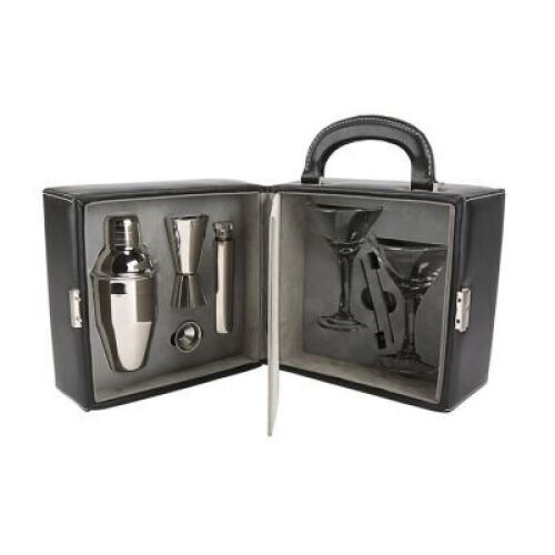Lot #184 - QUANTUM OF SOLACE (2008) - Leather Case Cocktail Set, 2008