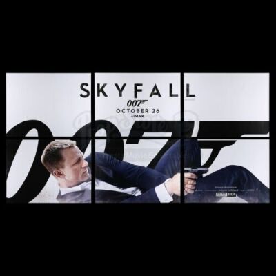 Lot #187 - SKYFALL (2012) - UK Multi-Quad Teaser Poster, 2012