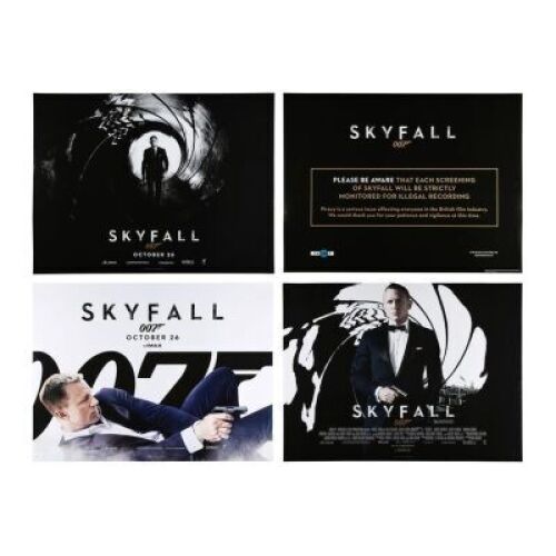 Lot #188 - SKYFALL (2012) - Four UK Quad Posters, 2012