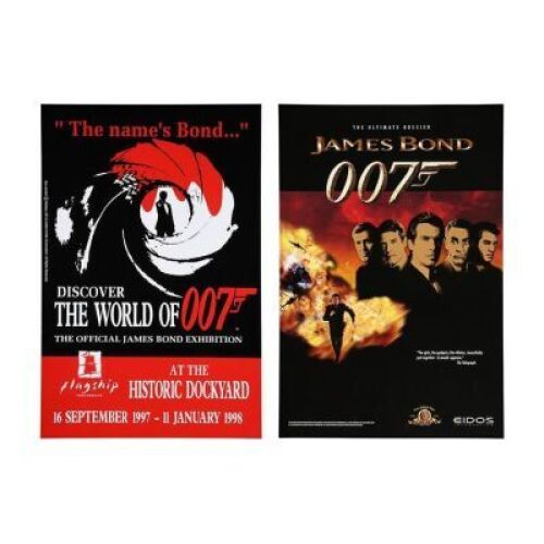Lot #196 - VARIOUS PRODUCTIONS (1962-97) - Two UK James Bond Exhibition and Eidos Posters, 1996-97