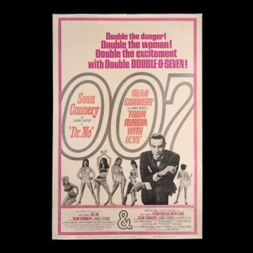 Lot #259 - DR. NO (1962) / FROM RUSSIA WITH LOVE (1963) - US 40x60 Poster, 1965 Re-Release