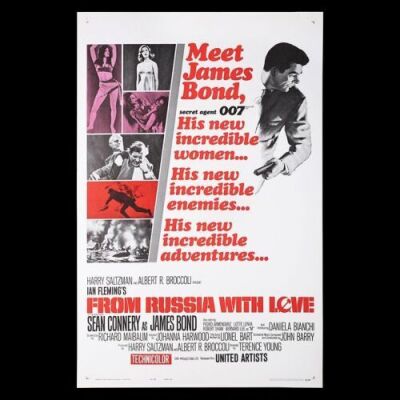 Lot #261 - FROM RUSSIA WITH LOVE (1963) - US One-Sheet "Style-A" Poster, 1963