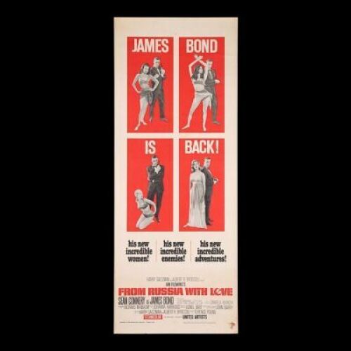 Lot #263 - FROM RUSSIA WITH LOVE (1963) - US Insert Poster, 1963