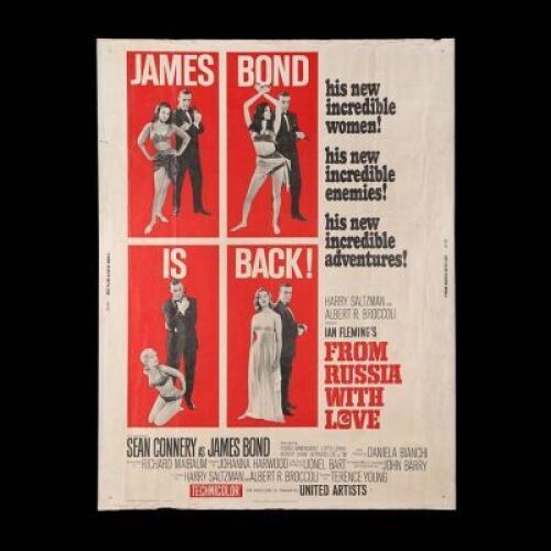 Lot #265 - FROM RUSSIA WITH LOVE (1963) - US 30x40 Poster, 1963