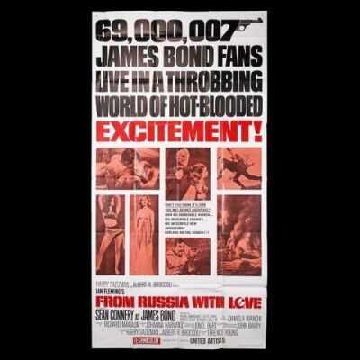 Lot #266 - FROM RUSSIA WITH LOVE (1963) - US Three-Sheet "Style-A" Poster, 1963