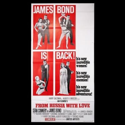 Lot #267 - FROM RUSSIA WITH LOVE (1963) - US Three-Sheet "Style-B" Poster, 1963