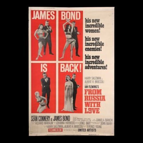 Lot #269 - FROM RUSSIA WITH LOVE (1963) - US 40x60 "Style-Z" Poster, 1963