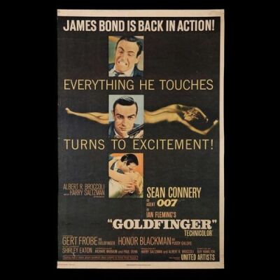 Lot #272 - GOLDFINGER (1964) - US 30x40 "Style-E" Poster, 1964