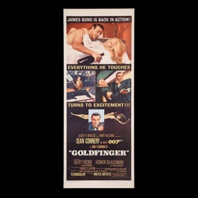 Lot #273 - GOLDFINGER (1964) - US Insert Poster, 1964