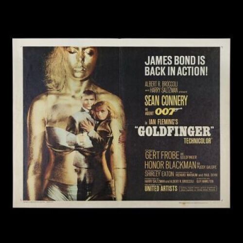 Lot #276 - GOLDFINGER (1964) - US Half-Sheet Poster, 1964