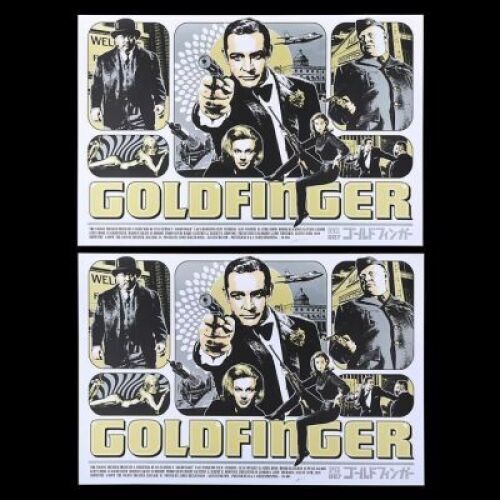 Lot #285 - GOLDFINGER (1964) - Two Colony Theater "Silver" Posters, 2010