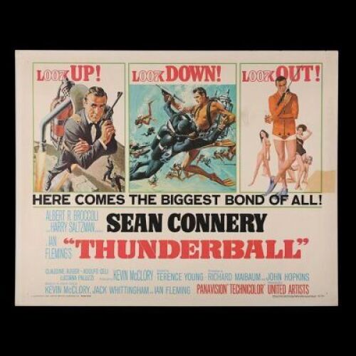 Lot #293 - THUNDERBALL (1965) - US Half-Sheet Poster, 1965