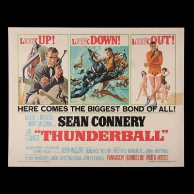 Lot #293 - THUNDERBALL (1965) - US Half-Sheet Poster, 1965