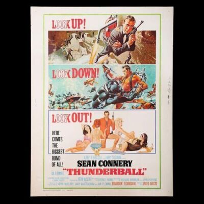 Lot #294 - THUNDERBALL (1965) - US 30x40 Poster, 1965