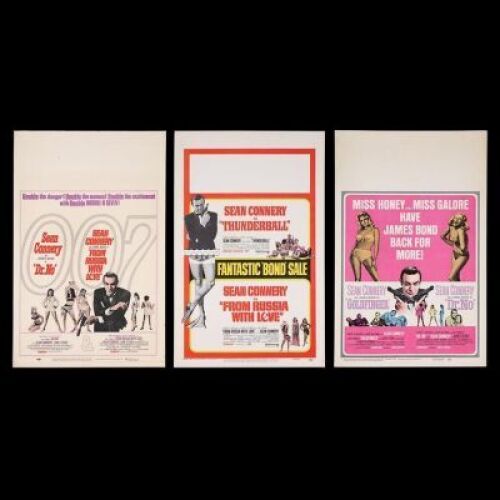 Lot #302 - VARIOUS PRODUCTIONS (1962-1965) - Three US Double-Bill Window Cards, 1965-68 Re-Releases
