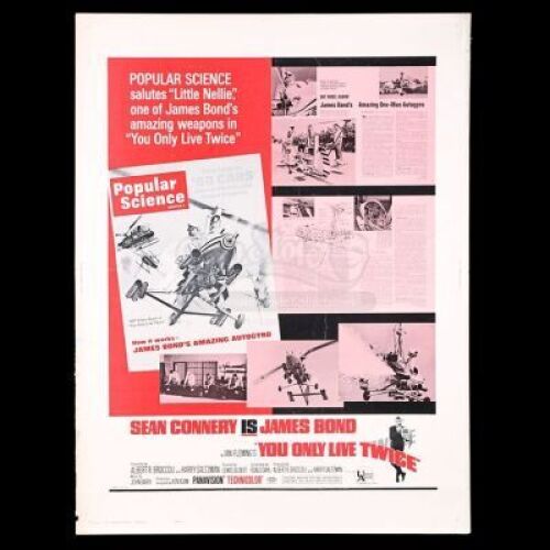 Lot #325 - YOU ONLY LIVE TWICE (1967) - US 30x40 "Popular Science" Poster, 1967