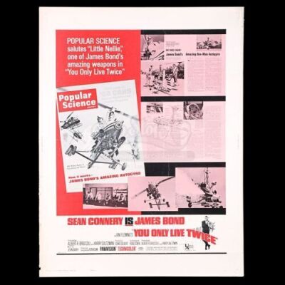 Lot #325 - YOU ONLY LIVE TWICE (1967) - US 30x40 "Popular Science" Poster, 1967