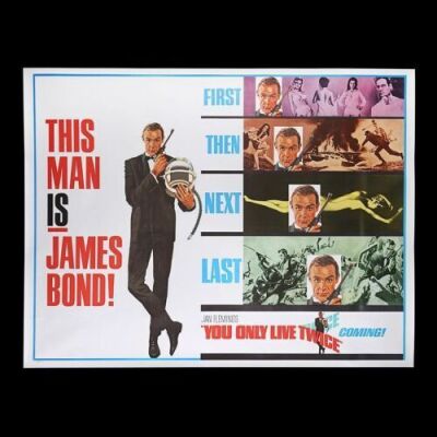 Lot #328 - YOU ONLY LIVE TWICE (1967) - US Subway "Final" Advance Poster, 1967