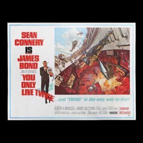 Lot #329 - YOU ONLY LIVE TWICE (1967) - US Subway "Style-A" Poster, 1967
