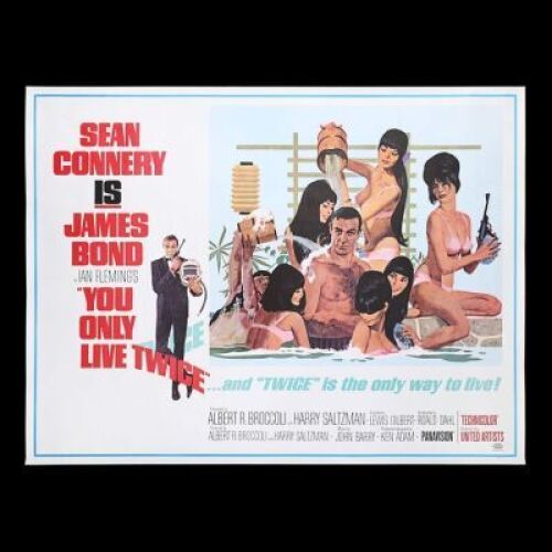 Lot #331 - YOU ONLY LIVE TWICE (1967) - US Subway "Style-C" Poster, 1967