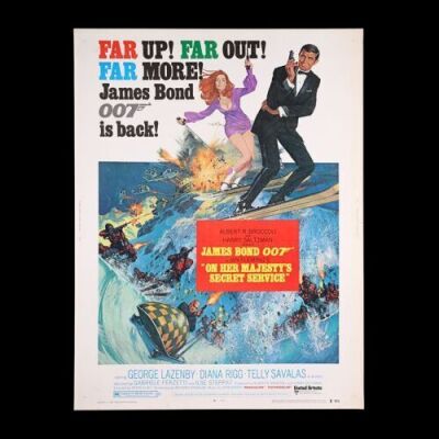 Lot #338 - ON HER MAJESTY'S SECRET SERVICE (1969) - US 30x40 Poster, 1969