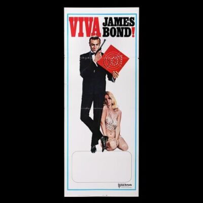 Lot #344 - VIVA JAMES BOND! (1970) - US Insert Poster, 1970 Re-Release