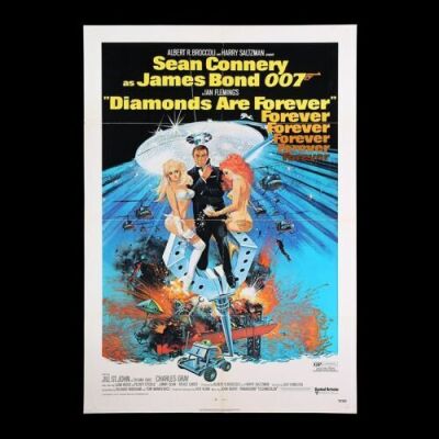 Lot #346 - DIAMONDS ARE FOREVER (1971) - US One-Sheet "Domestic" Poster, 1971