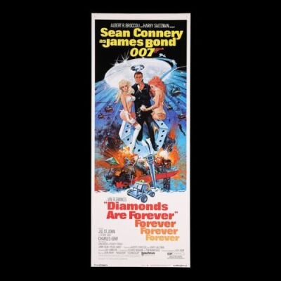 Lot #348 - DIAMONDS ARE FOREVER (1971) - US Insert Poster, 1971
