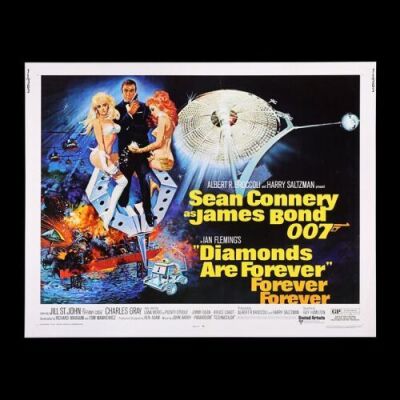 Lot #350 - DIAMONDS ARE FOREVER (1971) - US Half-Sheet Poster, 1971