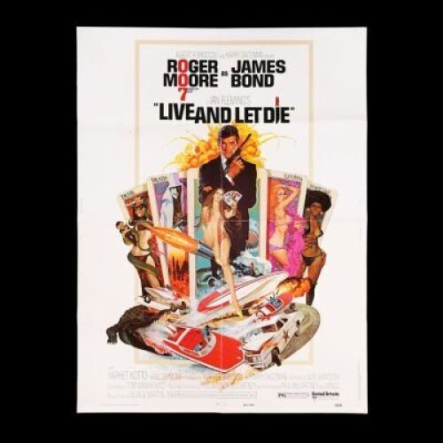 Lot #361 - LIVE AND LET DIE (1973) - US 30x40 "West Hemi" Poster, 1973