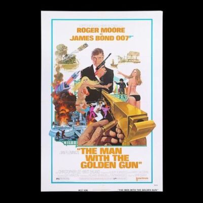 Lot #363 - THE MAN WITH THE GOLDEN GUN (1974) - US One-Sheet "Style-A" "West Hemi" Poster, 1974