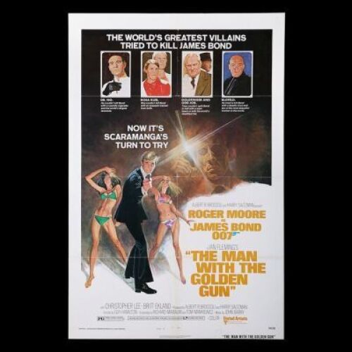 Lot #364 - THE MAN WITH THE GOLDEN GUN (1974) - US One-Sheet "Style-B" Poster, 1974
